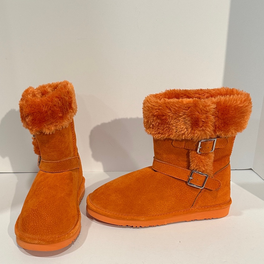 LAMO Orange Suede Flecce-Lined Woman’s Boots